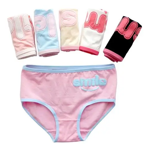 中大童女童内裤儿童纯棉三角裤小女孩宝宝短裤头卡通字母学生裤衩