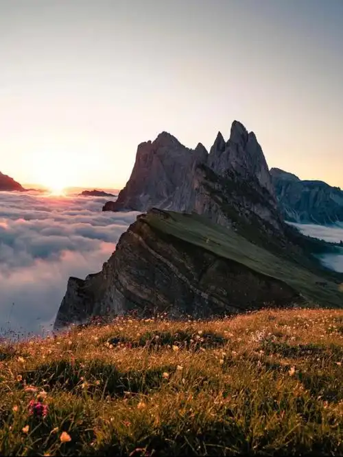 seceda意大利阿尔卑斯山最美山脉72刀锋山