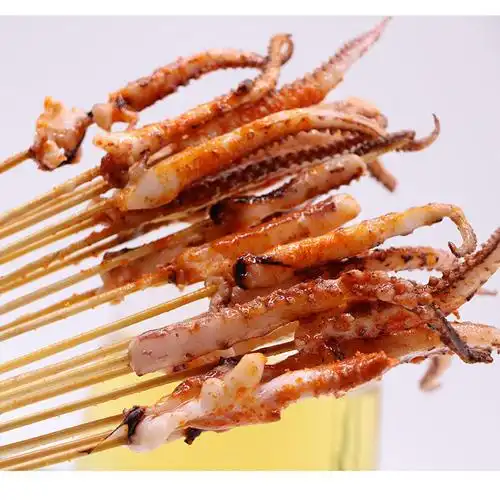 鱿鱼须10串*10把新鲜冷冻铁板烧烤油炸网红商用小肉串小串现货