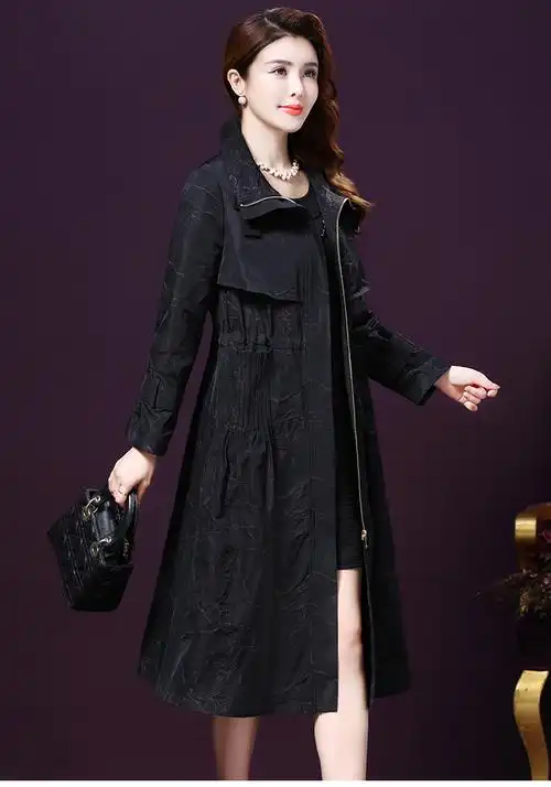 insick高定品牌春装女2020新款风衣女中长款韩版休闲收腰显瘦风衣外套