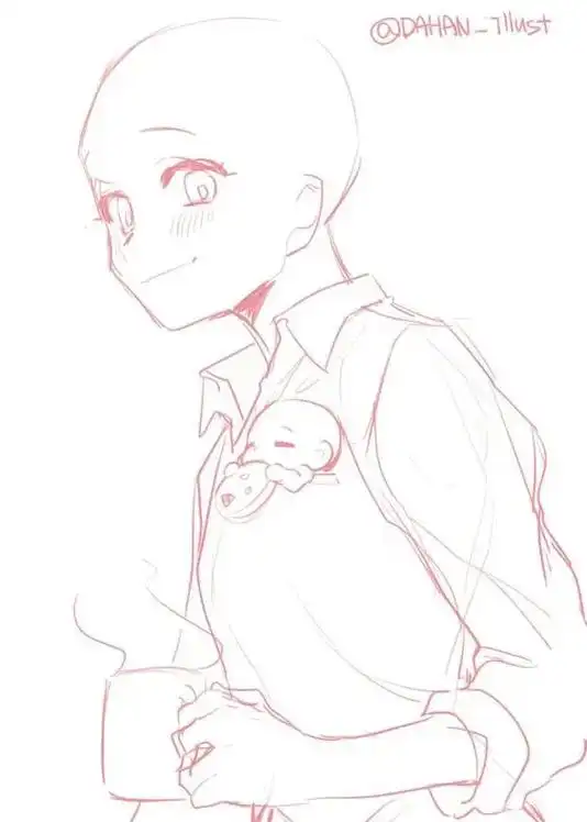 描改 #模板#指绘#fyp @dou 小助手 @柒秋. 画 - 抖音