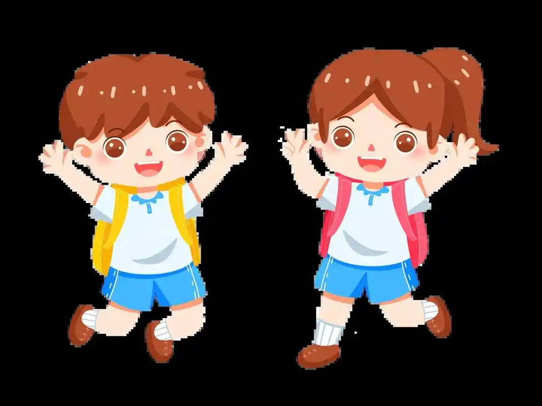 学生卡通人物素材【免抠】🌟 🌟今日分享 🔍彩色卡通手绘人物学