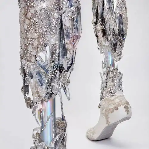由sophie de oliveira barata设计的水晶假肢,由viktoria modesta