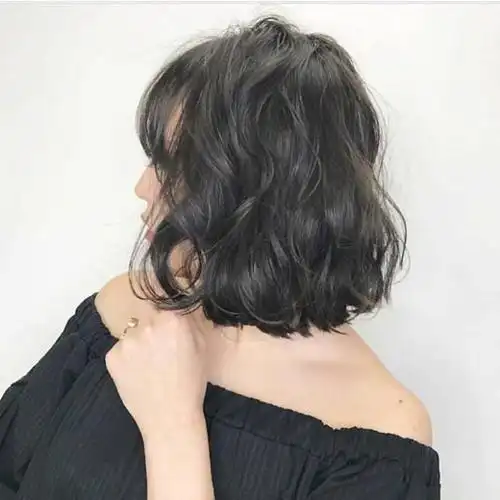 韩系短发烫发发型