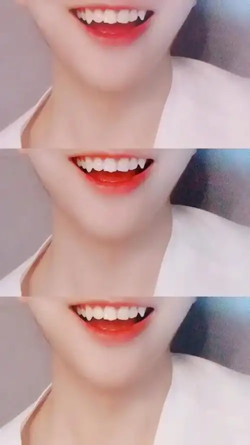 两颗小虎牙好好看