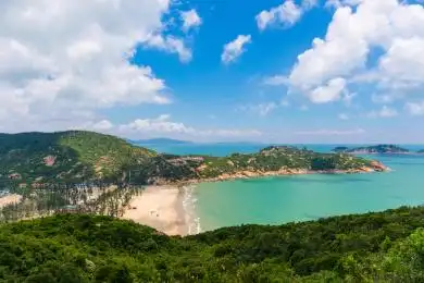 珠海高栏港飞沙滩远眺