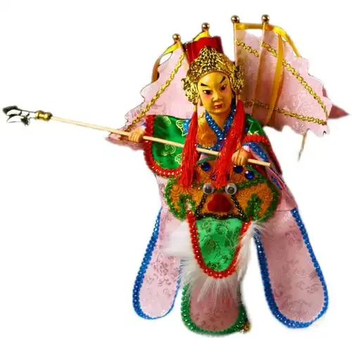 京剧武生布袋木偶闽南特色手工礼品练习表演艺术木偶