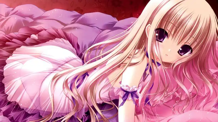 月夜的奶酪动漫美女win7高清电脑壁纸(一)