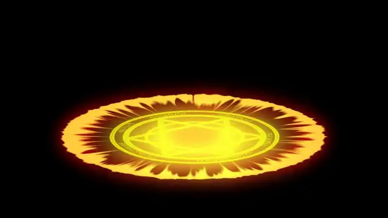 金色法阵光效扩散游戏特效