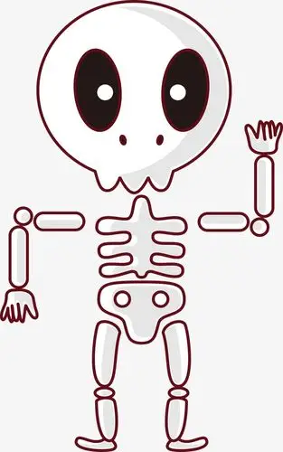 卡通萌骷髅
