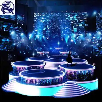 定制电动升降舞台厂家圆形升降旋转演唱会展台自动升降舞台