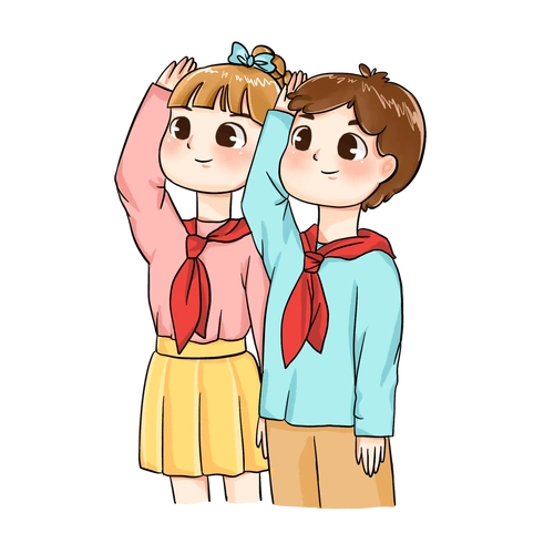 敬礼小学生简笔画敬礼小学生简笔画少先队员