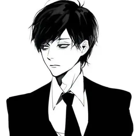 动漫西装男头像高清图片 动漫西装男头像