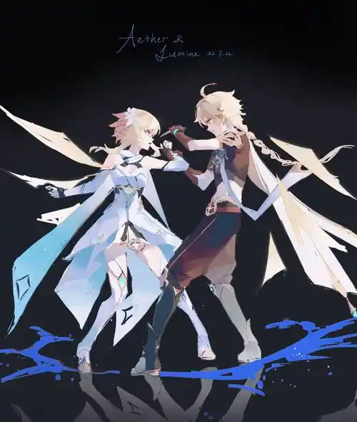 原神双子壁纸-空荧双子高清壁纸-燕鹿手游网