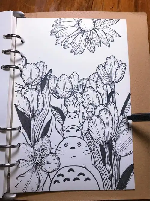 零基础自学绘画没妹纸拍的日子里