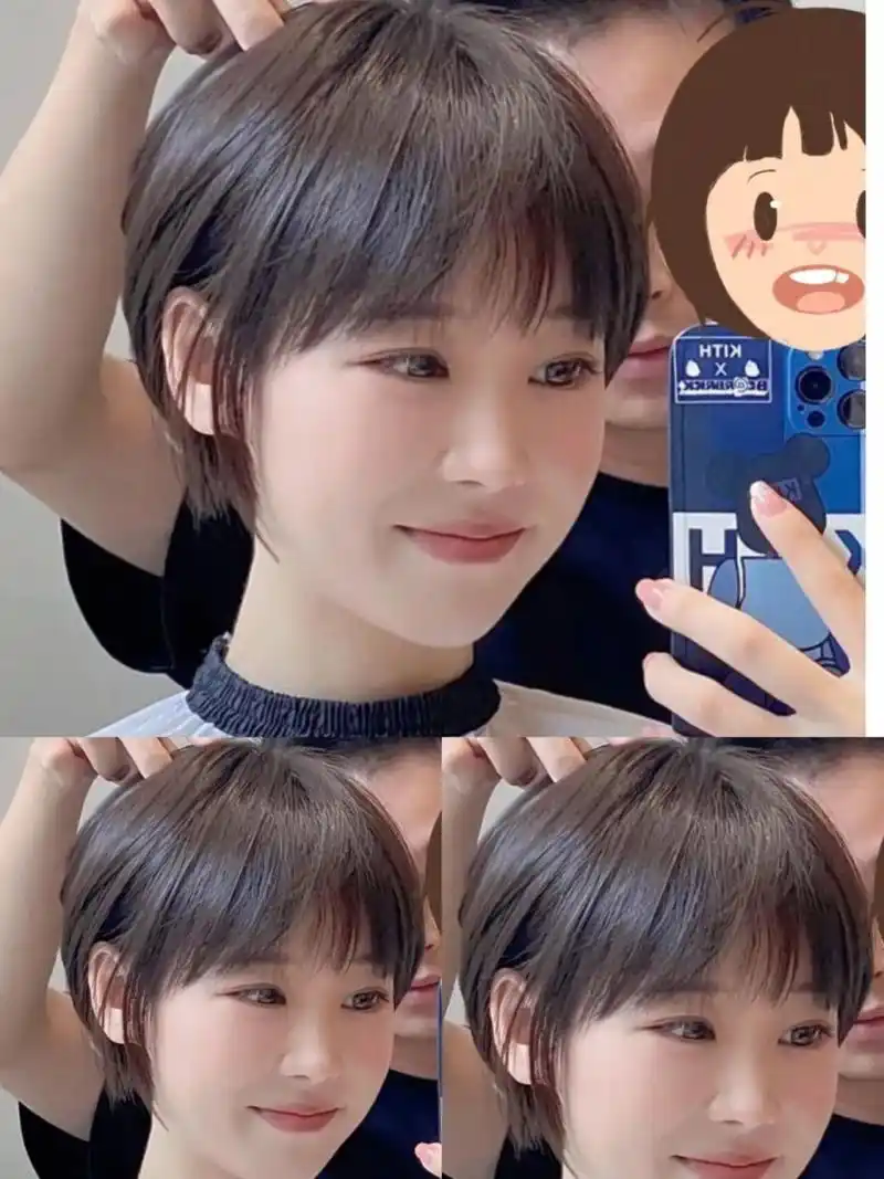 短发发型依然还是今年非常流行的发型很多时尚的美女都选择了短发因为