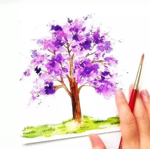 或者你可以拿出画笔, 画出你心中的蓝花楹, 只因它太美, 让人忍不住总