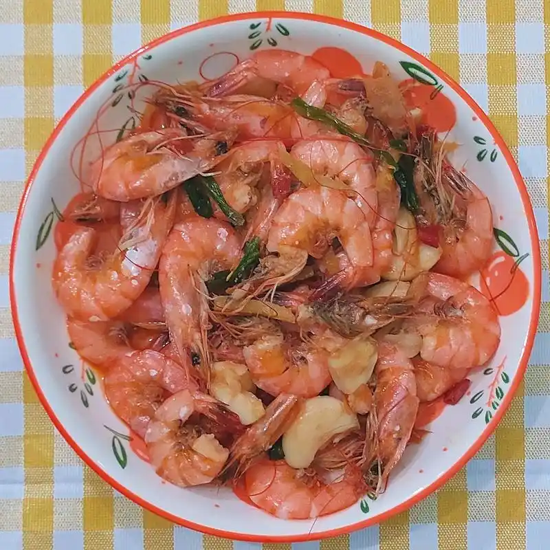 分享一个超级日常的炒虾73 食材:虾 - 抖音