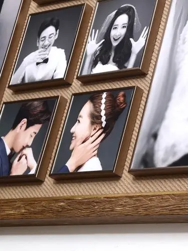 婚纱照放大相框挂墙时尚组合照片墙客厅卧室全家福结婚照宝宝照