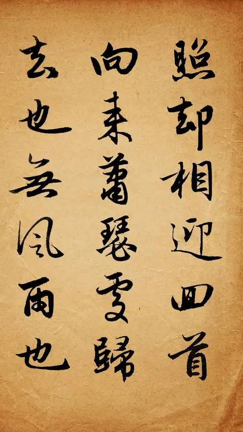 赵孟頫行书集字定风波