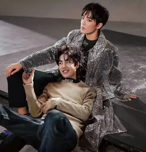 博君一肖王一博肖战同框陈情令