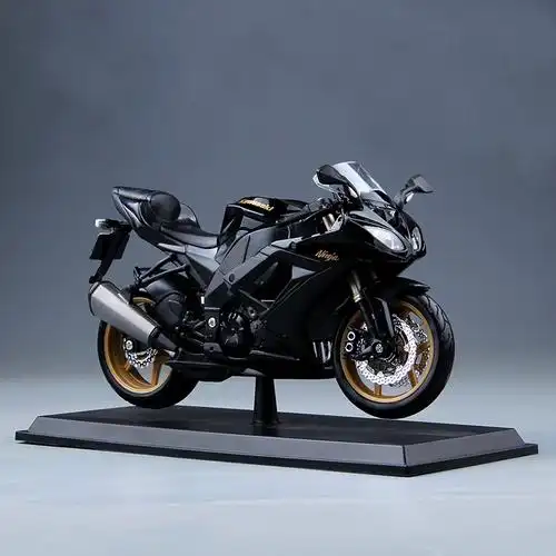 川崎杜卡迪仿真摩托车模型合金机车防尘礼品盒男生车模