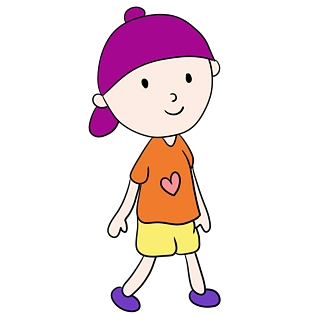 卡通小女生矢量图卡通人物儿童节快乐儿童节儿童节字体儿童节装饰元素