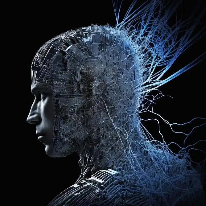 黑客风头像 信号线路组成的头像,适合技术大神.