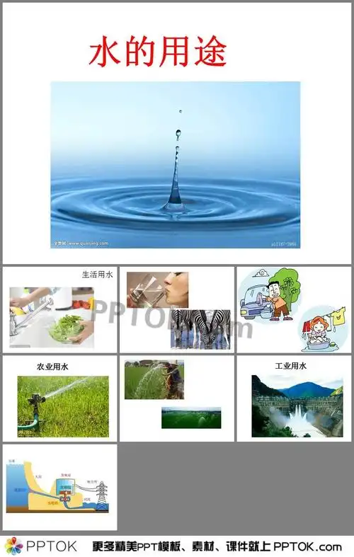 幼儿园中班科学水的用途ppt课件