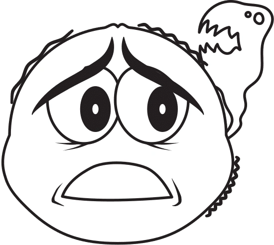 害怕的卡通脸害怕的卡通脸 scared cartoon face scared cartoon face