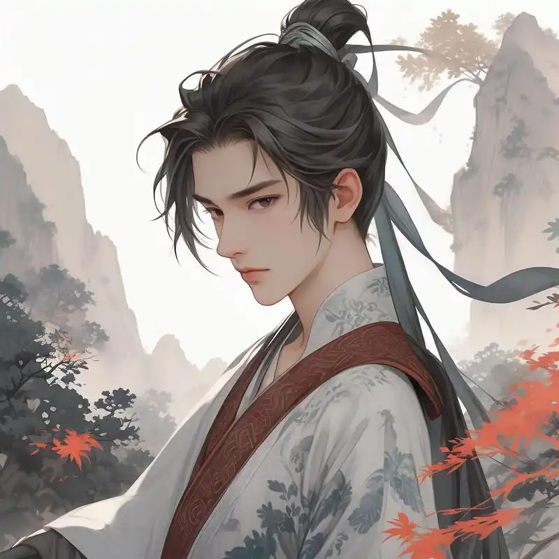 动漫男生古风系列头像90