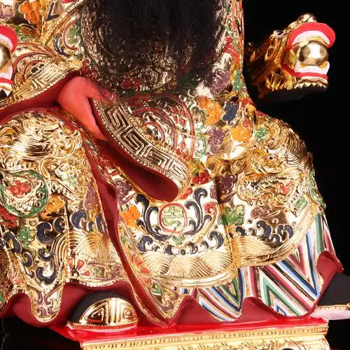 保生大帝神像木雕吴真人真人大道手工香樟樟木摆件