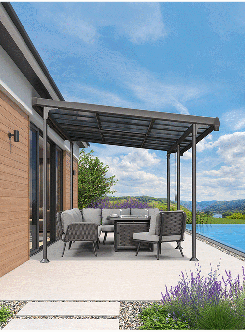 紫叶凉亭户外庭院别墅铝合金遮阳棚现代简易中式花园室外露台亭子3554