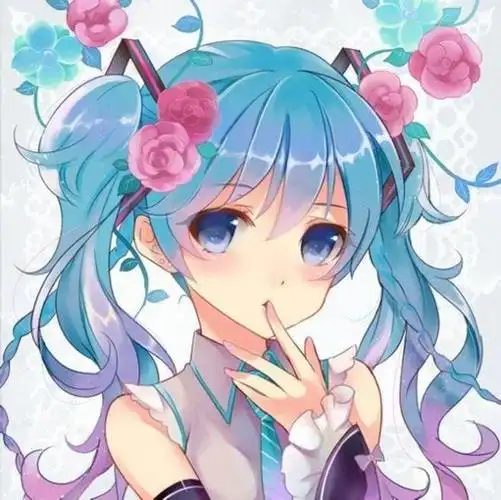 初音未来歌姬动漫二次元萌可爱唯美梦幻头像女生美少女权