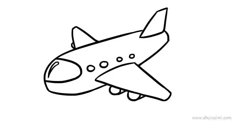 飞机儿童画怎么画 飞机简笔画图片大全