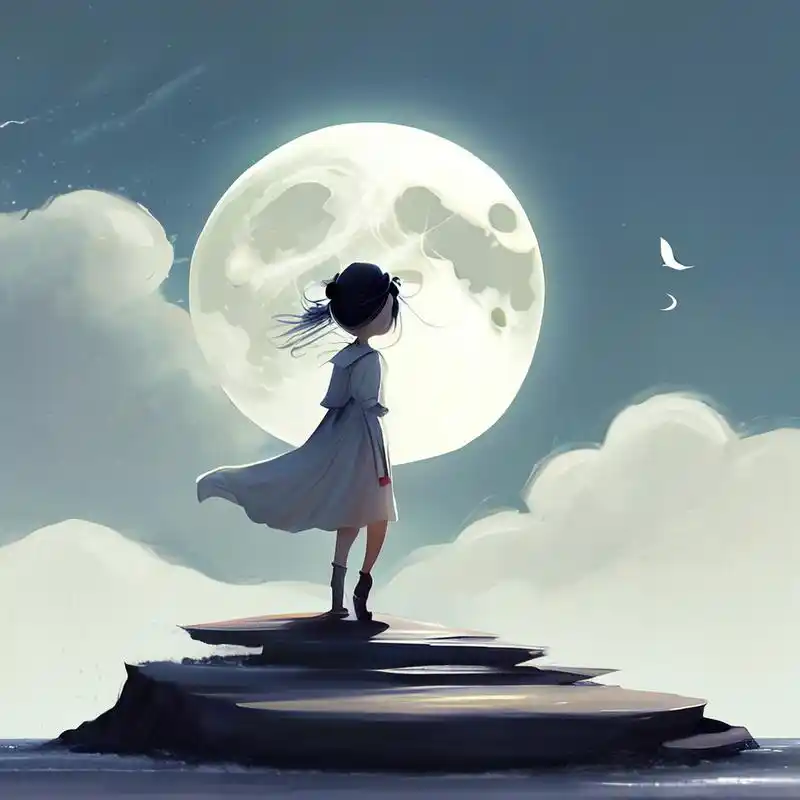 天风步虚静,微月听鸣銮.明快,意境,清新#百度文心一言来了