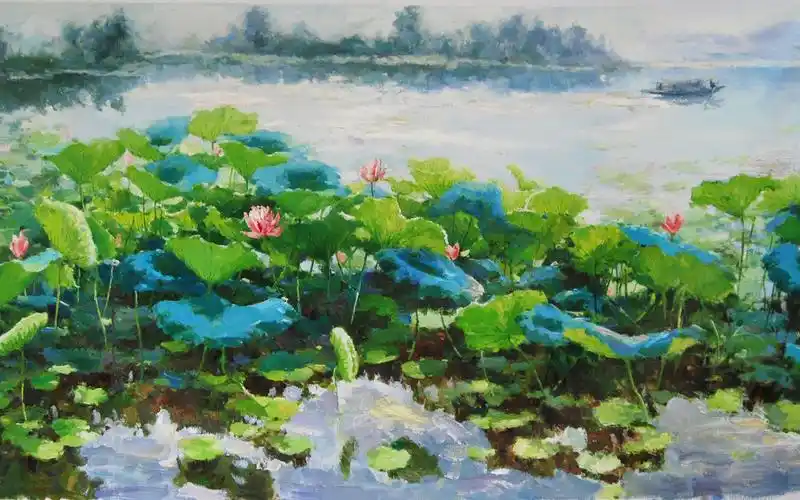 中国风,水墨画,国画,艺术,莲花,荷花,荷叶中国风壁纸图片