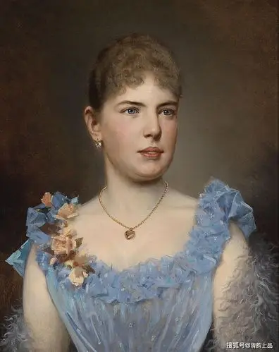 奥地利画家埃伯特安东肖像油画作品欣赏