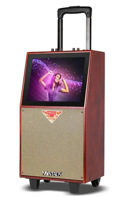 金正广场舞音响带显示屏幕户外演出带蓝牙家用拉杆音箱k歌大音量唱歌