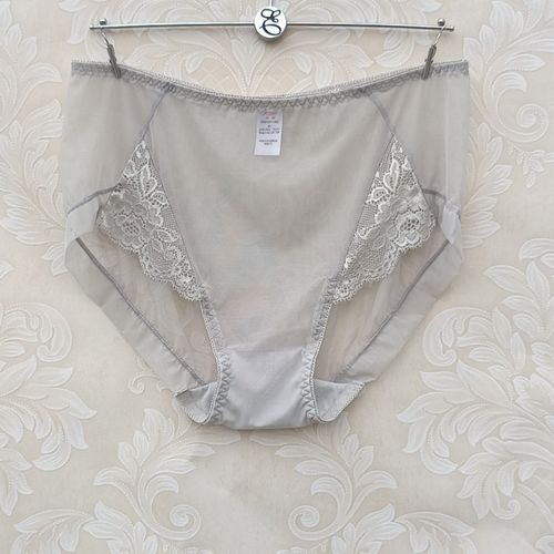 自留 爱慕好软好舒服透明网纱性感高腰无痕平角内裤