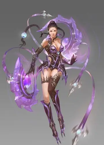 游戏女角色设定原画