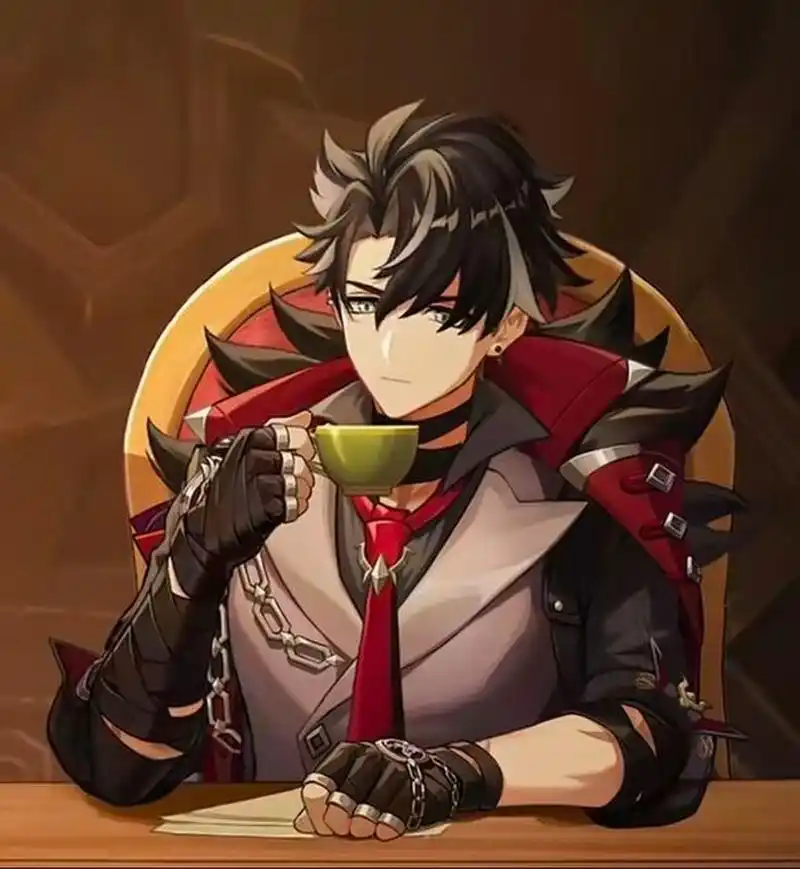 听小侄子说这是原神最帅的男角色 小侄子听说我开始要入坑原神,疯狂给