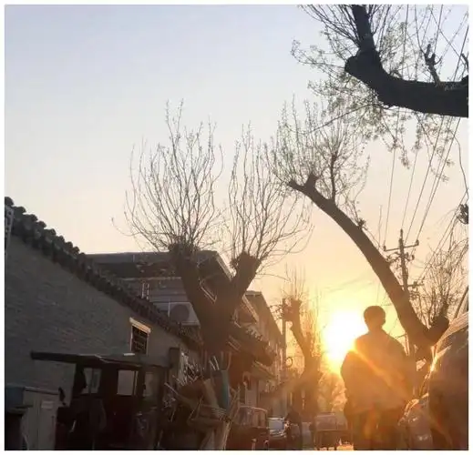 易烊千玺更新ins,图中的胡同他一年前也去过,角度还一模一样