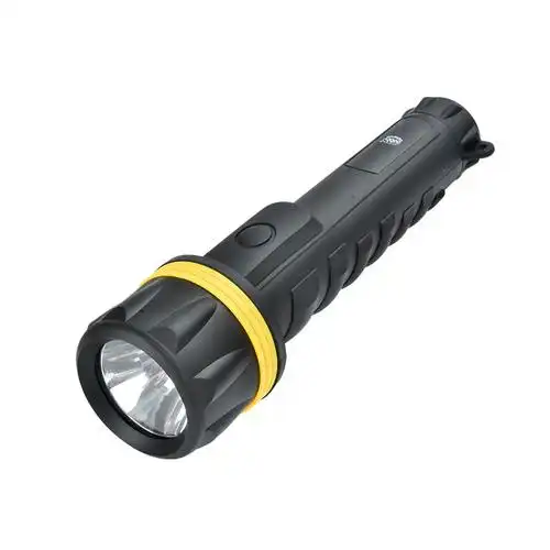 双童st-501强光胶皮手电筒手握电筒巡逻抗摔三节手电筒