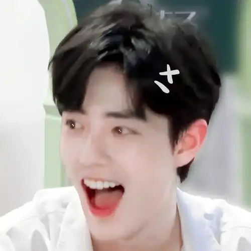 肖战笑得好元气