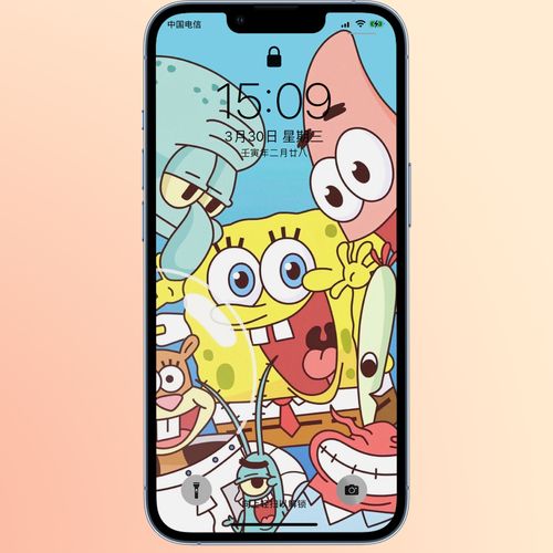 76张可爱卡通海绵宝宝手机壁纸iphone华为安卓壁纸高清电子壁纸
