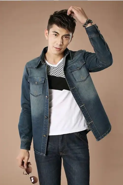 男装 休闲服,夹克,休闲西装 2013秋装新款男士上衣男装潮牛仔外套男