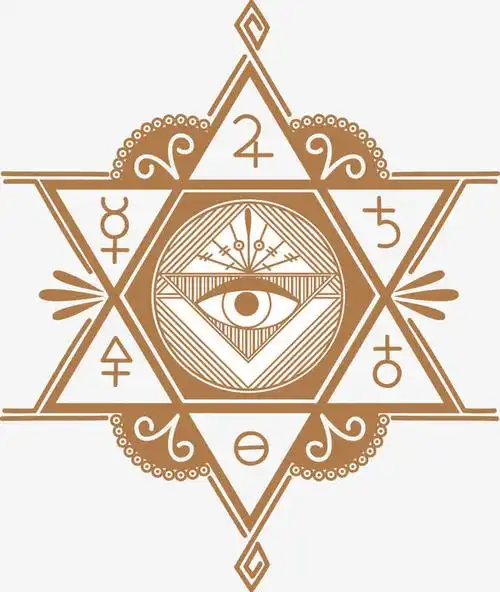 矢量手绘神秘图腾