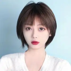 时尚真人发丝短发图片