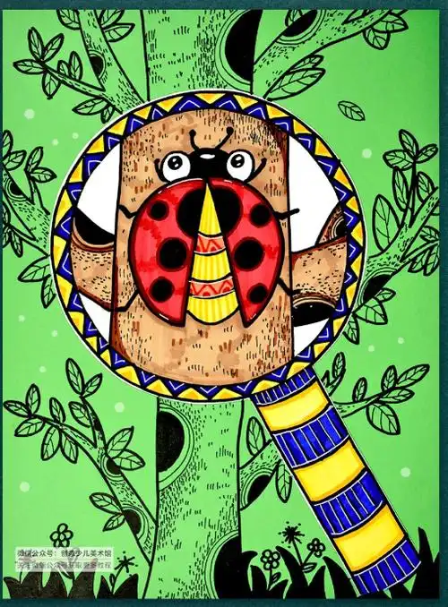 素材|29张适合春天临摹的创意儿童画,收藏起来慢慢画吧